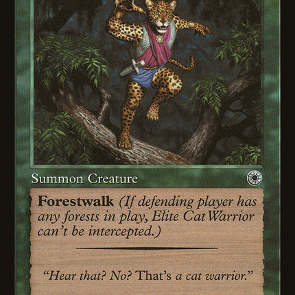Elite Cat Warrior (Flavor Text) [The List]