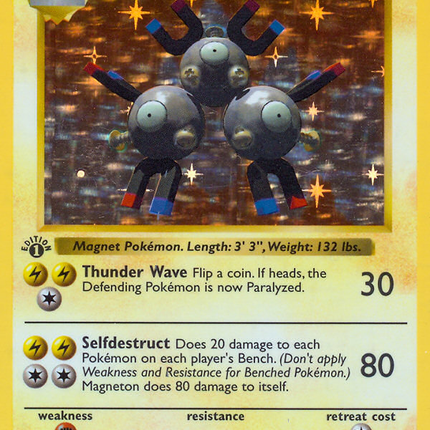Magneton (9/102) (Shadowless) [Base Set 1st Edition]