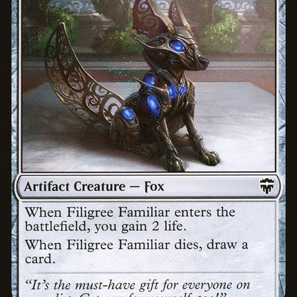 Filigree Familiar [Commander Legends]