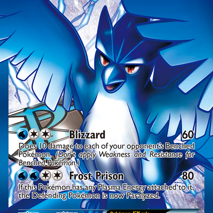Articuno EX (132/135) [Black & White: Plasma Storm]