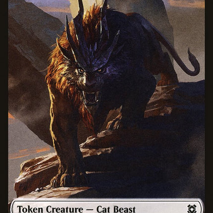 Cat Beast Token [Zendikar Rising Tokens]