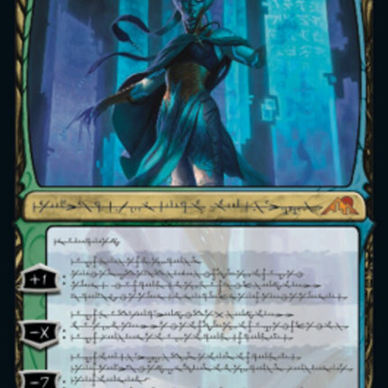 Tamiyo, Compleated Sage (Phyrexian) (Foil Etched) [Kamigawa: Neon Dynasty]