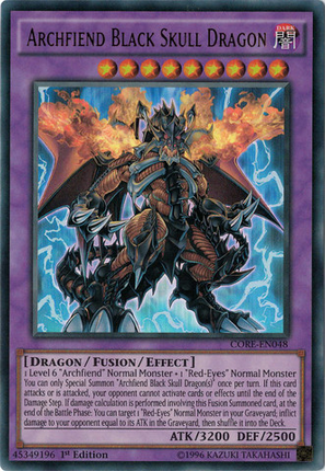 Archfiend Black Skull Dragon [CORE-EN048] Ultra Rare