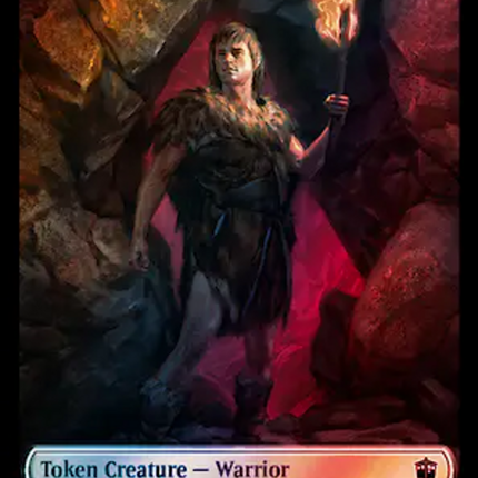 Warrior // Treasure (0060) Double-Sided Token (Surge Foil) [Doctor Who Tokens]