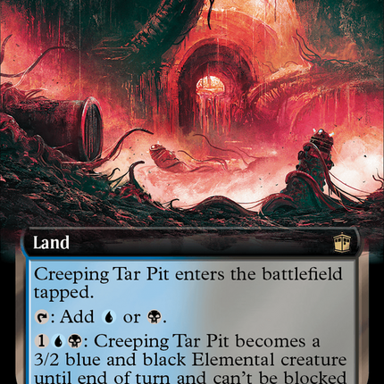 Creeping Tar Pit (Extended Art) (Surge Foil) [Doctor Who]