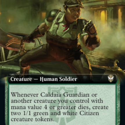 Caldaia Guardian (Extended Art) [Streets of New Capenna Commander]