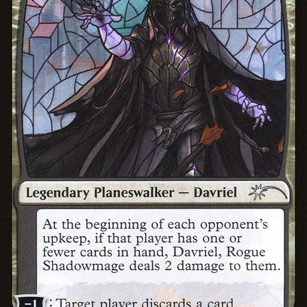 Davriel, Rogue Shadowmage (Stained Glass) [Secret Lair Drop Promos]