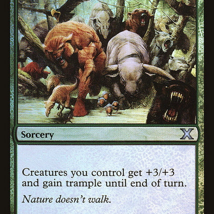 Overrun (Premium Foil) [Tenth Edition]