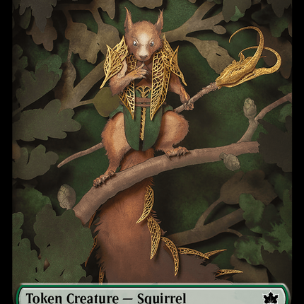 Squirrel // Food Double-Sided Token [Bloomburrow Tokens]