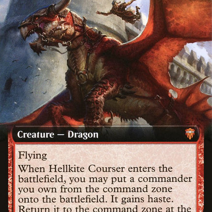 Hellkite Courser (Extended Art) [Commander Legends]