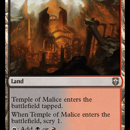 Temple of Malice (Ripple Foil) [Modern Horizons 3 Commander]
