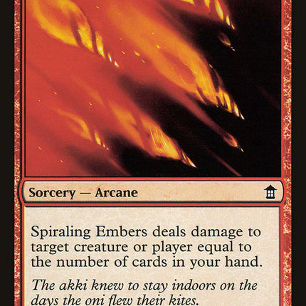 Spiraling Embers [Saviors of Kamigawa]