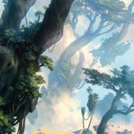 Forest 1 Art Card (Gold-Stamped Signature) [Zendikar Rising Art Series]