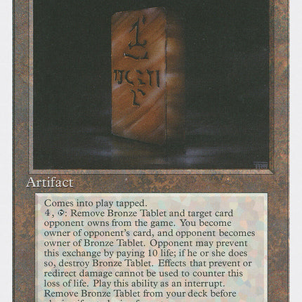 Bronze Tablet [Fourth Edition]