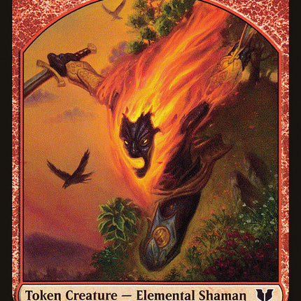Knight (004) // Elemental Shaman Double-Sided Token [Commander 2015 Tokens]