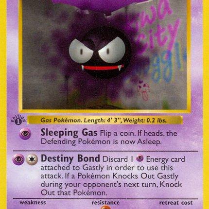 Gastly (50/102) (Shadowless) [Base Set 1st Edition]