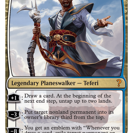 Teferi, Hero of Dominaria (White Border) [Mystery Booster 2]
