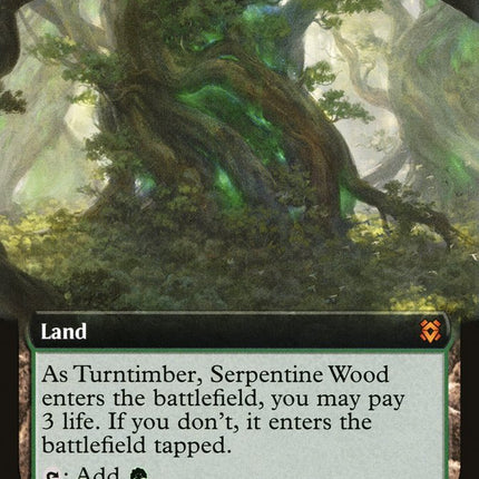 Turntimber Symbiosis // Turntimber, Serpentine Wood (Extended Art) [Zendikar Rising]
