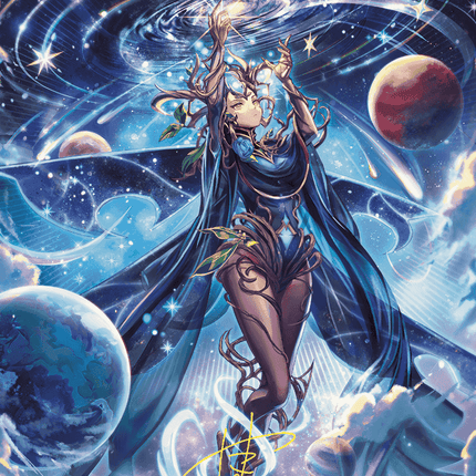 Omniscience Anime Art Card (Gold-Stamped Signature) [Wilds of Eldraine Art Series]