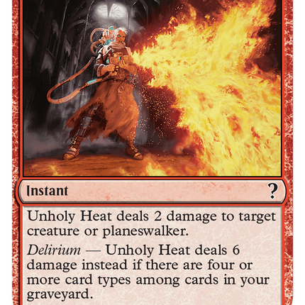 Unholy Heat (White Border) [Mystery Booster 2]