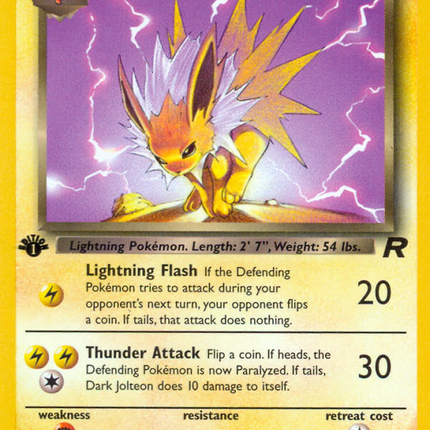 Dark Jolteon (38/82) [Team Rocket 1st Edition]