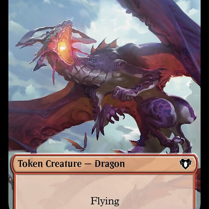 Human Soldier // Dragon (0021) Double-Sided Token [Commander Masters Tokens]