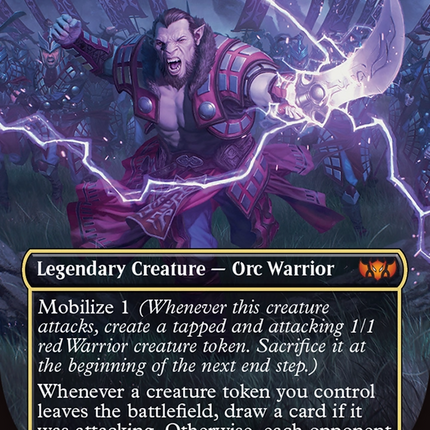 Zurgo Stormrender (Borderless) [Tarkir: Dragonstorm Commander]