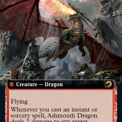 Smoldering Egg // Ashmouth Dragon (Extended Art) [Innistrad: Midnight Hunt]
