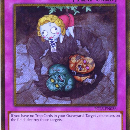 Treacherous Trap Hole [PGL3-EN036] Gold Secret Rare