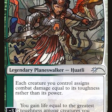 Huatli, the Sun's Heart (Stained Glass) [Secret Lair Drop Promos]