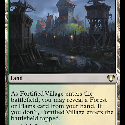 Fortified Village [Commander Masters]