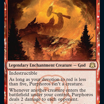 Purphoros, God of the Forge [Judge Gift Cards 2022]