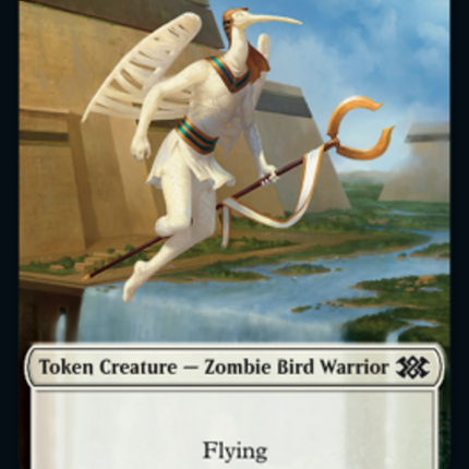 Worm // Aven Initiate Double-Sided Token [Double Masters 2022 Tokens]