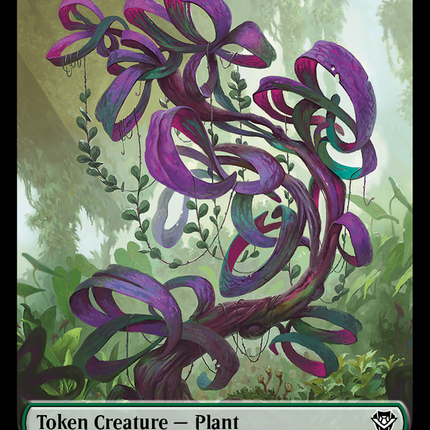 Plant // Sand Warrior Double-Sided Token [Outlaws of Thunder Junction Commander Tokens]