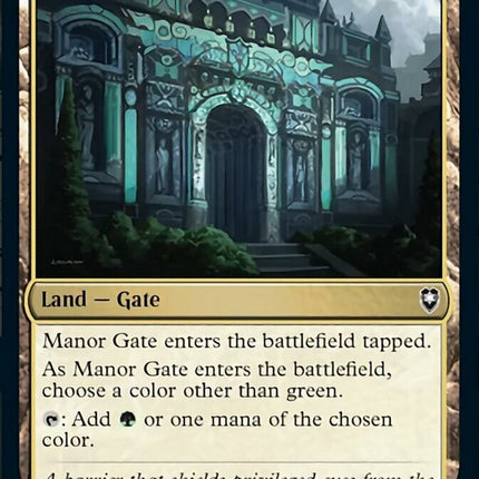 Manor Gate [Commander Legends: Battle for Baldur's Gate]