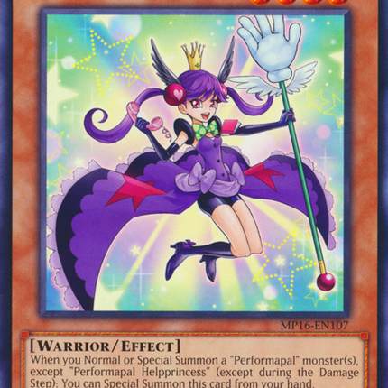 Performapal Helpprincess [MP16-EN107] Rare