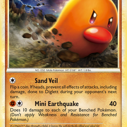 Diglett (61/102) [HeartGold & SoulSilver: Triumphant]
