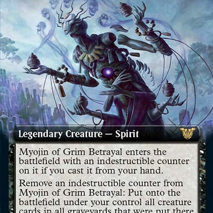 Myojin of Grim Betrayal (Extended Art) [Kamigawa: Neon Dynasty Commander]