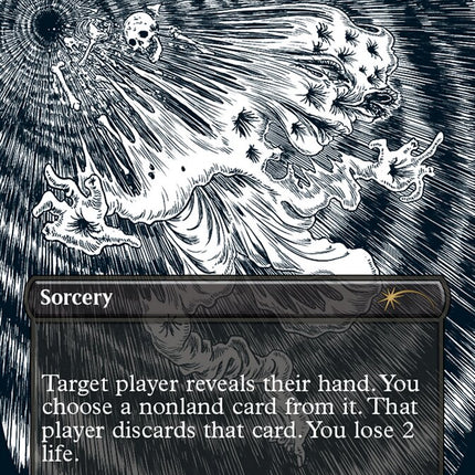 Thoughtseize (Borderless Etched Foil) [Secret Lair Drop Series]