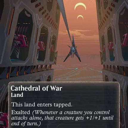 Cathedral of War (0141) (Borderless) (Galaxy Foil) [Edge of Eternities: Stellar Sights]