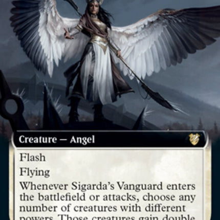 Sigarda's Vanguard (Extended Art) [Innistrad: Midnight Hunt Commander]