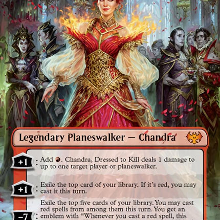 Chandra, Dressed to Kill (Borderless) [Innistrad: Crimson Vow]