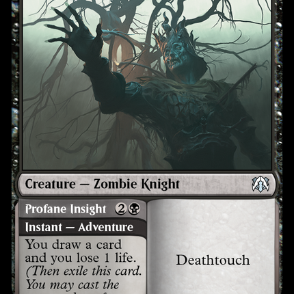 Foulmire Knight // Profane Insight [March of the Machine Commander]