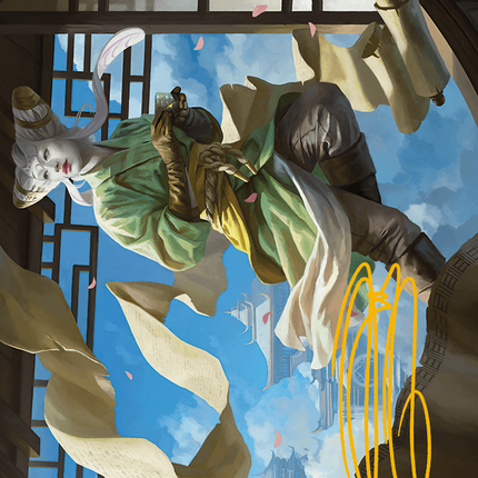 Tamiyo, Inquisitive Student Art Card (Gold-Stamped Signature) [Modern Horizons 3 Art Series]