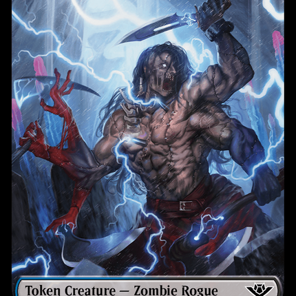 Treasure // Zombie Rogue Double-Sided Token [Outlaws of Thunder Junction Tokens]