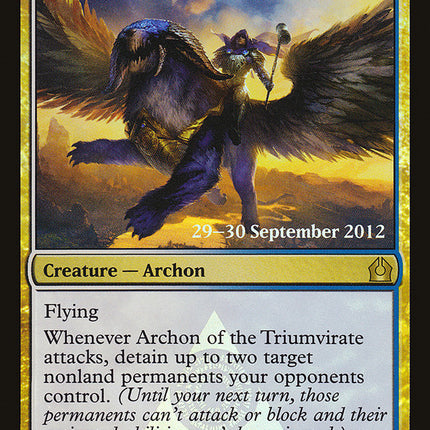 Archon of the Triumvirate [Return to Ravnica Prerelease Promos]