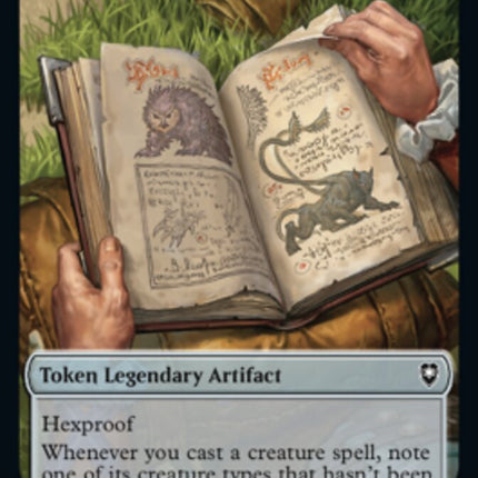 Volo's Journal Token [Commander Legends: Battle for Baldur's Gate Tokens]
