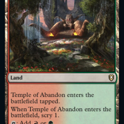 Temple of Abandon [Commander Legends: Battle for Baldur's Gate]