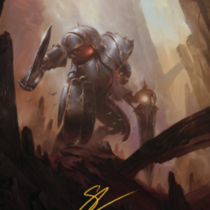 Mountain Art Card (Gold-Stamped Signature) [The Brothers' War Art Series]