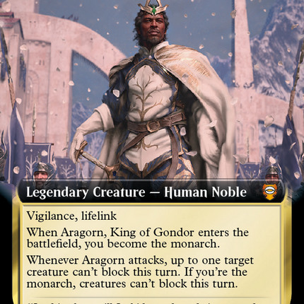 Aragorn, King of Gondor (Extended Art) [The Lord of the Rings: Tales of Middle-Earth Commander]